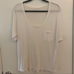 White Everlane Scoop Neck T-Shirt